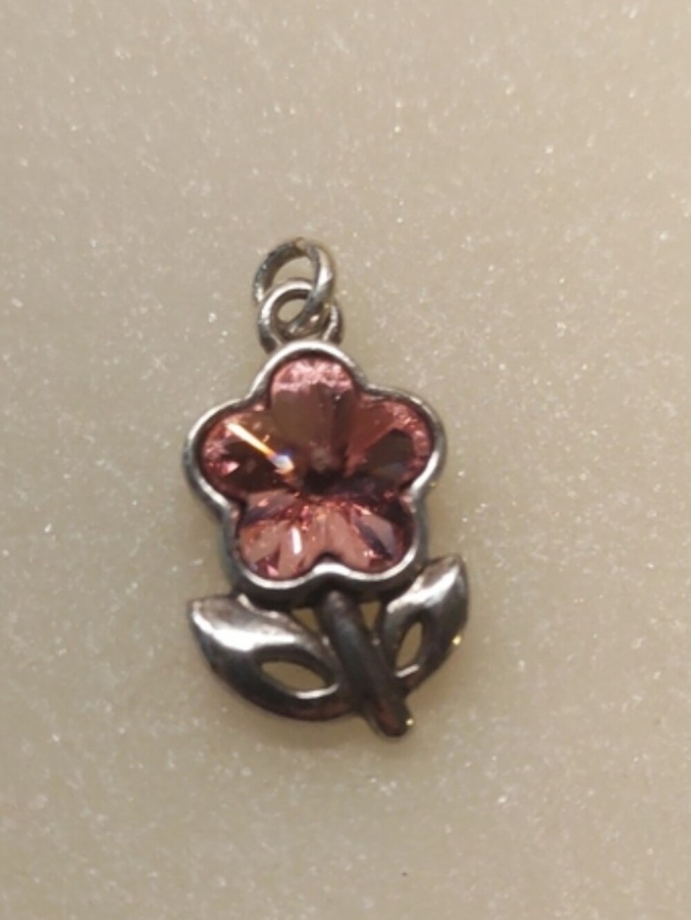 Brighton Crystal Flower Pendant/Charm Pink